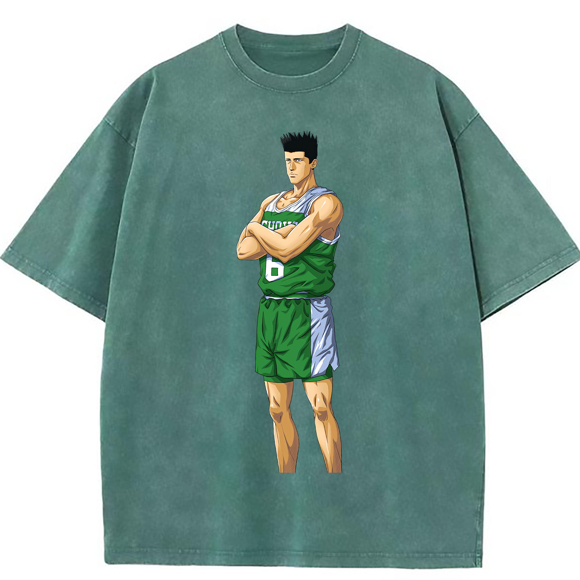 （画像用） SLAM DUNK／スラムダンク 綿100% ヴィンテージ風 半袖Tシャツ（フロントプリント）